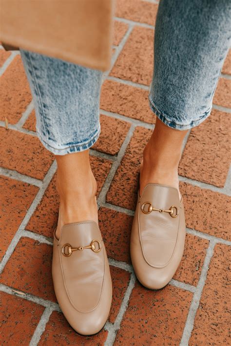 gucci princetown mules tan|gucci princetown mule outfits.